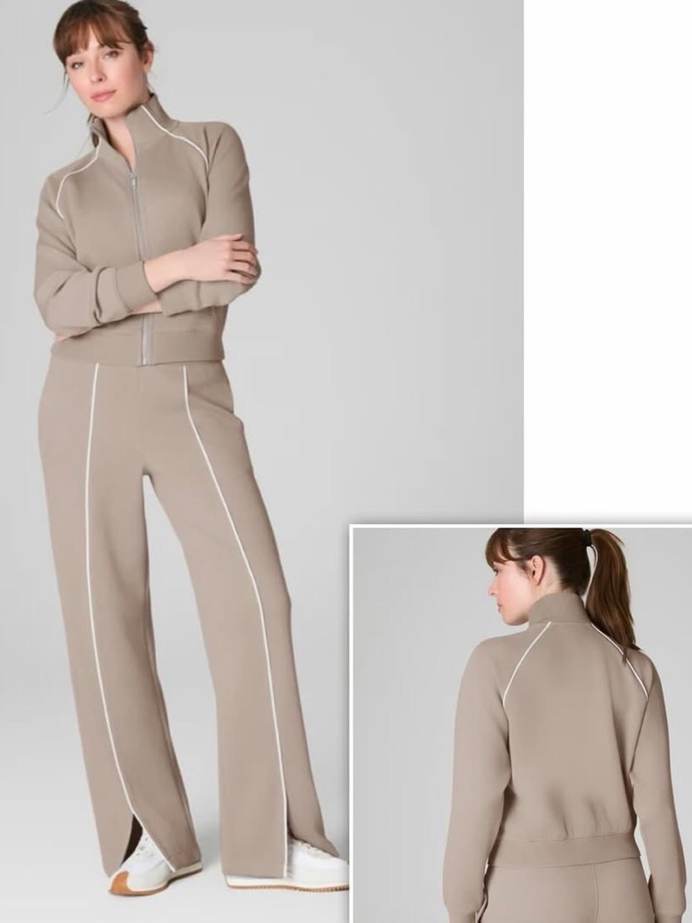 NWOT SPANX Air Essentials Track Pants & Jacket Set Sz- M Athleisure Loungewear